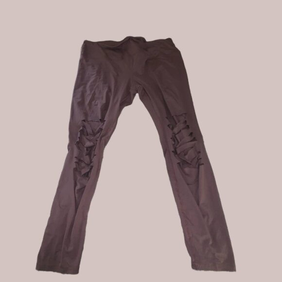 rae mode Pants - Rae Mode Laser Cut Ripped Leggings
